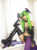 [Cosplay]  Darkstalkers  Morrigan with great body in latex(100)